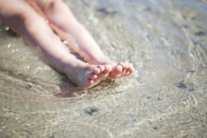 Toenail Fungus Laser Treatment in La Jolla, CA Person’s Feet After Toenail Fungus Treatment